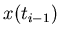 $x(t_{i-1})$